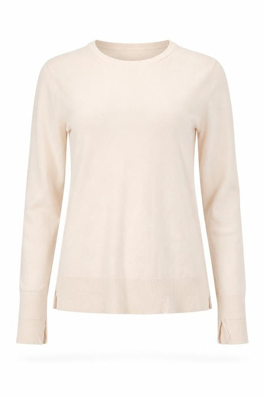 Womens UK Size XS Mango Beige Pullover Jumper