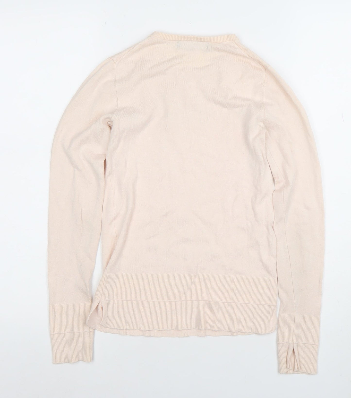 Womens UK Size XS Mango Beige Pullover Jumper