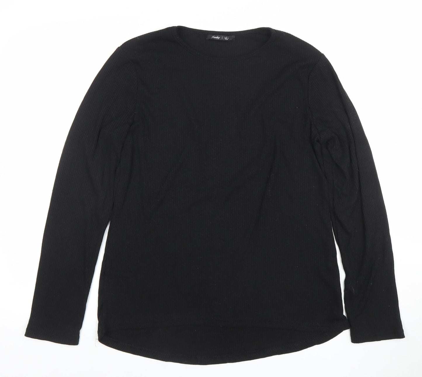 Womens UK Size L Amarty Black Basic T-Shirt