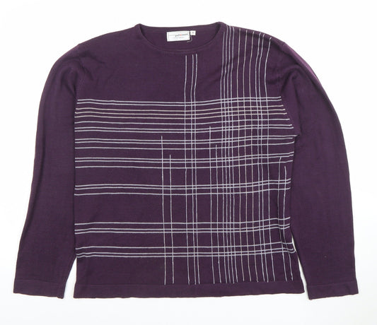 Womens UK Size M Petroleum Purple Pullover Jumper