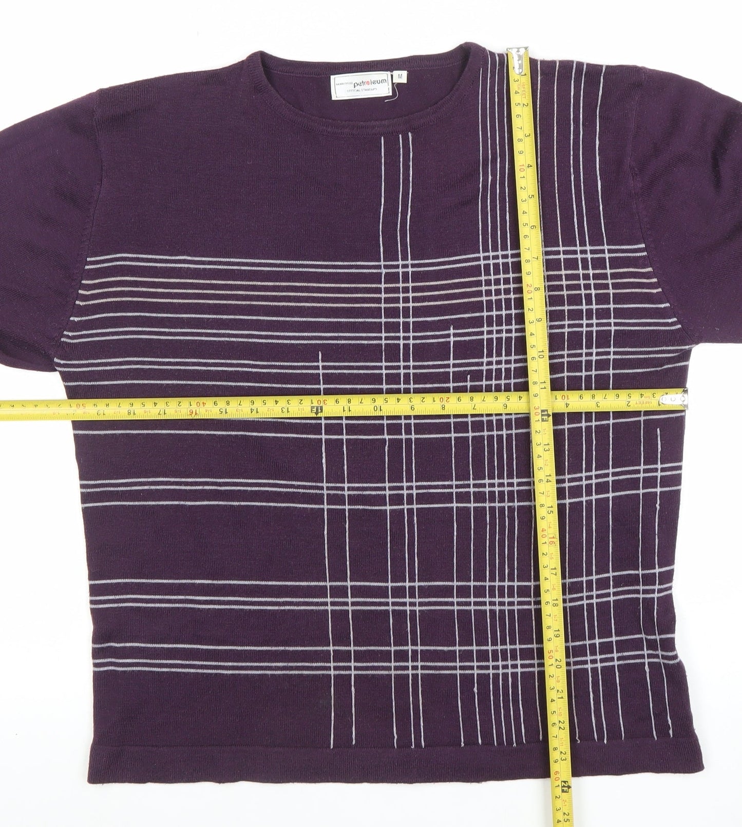 Womens UK Size M Petroleum Purple Pullover Jumper