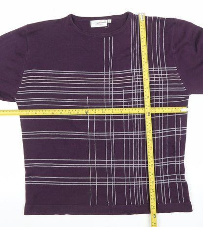 Womens UK Size M Petroleum Purple Pullover Jumper