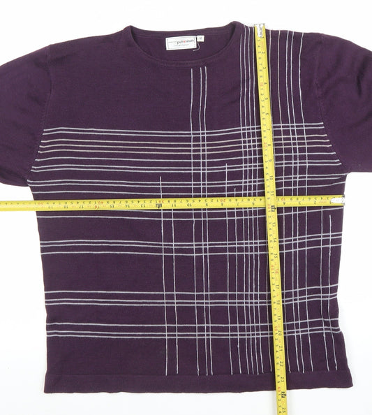 Womens UK Size M Petroleum Purple Pullover Jumper