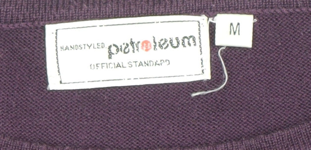 Womens UK Size M Petroleum Purple Pullover Jumper