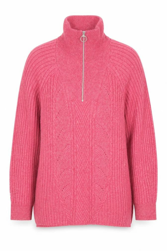 Womens UK Size M Marks and Spencer Pink Full Zip Jumper