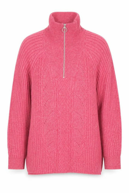 Womens UK Size M Marks and Spencer Pink Full Zip Jumper