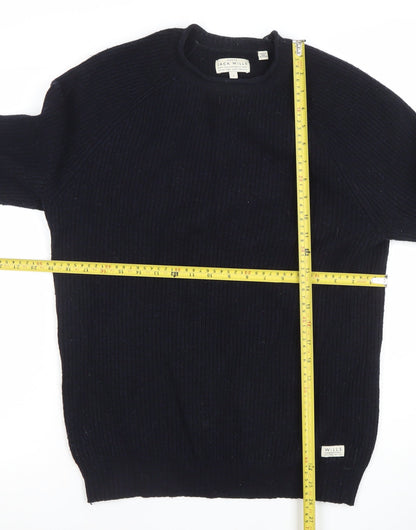 Mens UK Size S Jack Wills Black Pullover Jumper