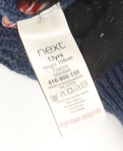 Boys UK Size 13 Years NEXT Blue Pullover Jumper