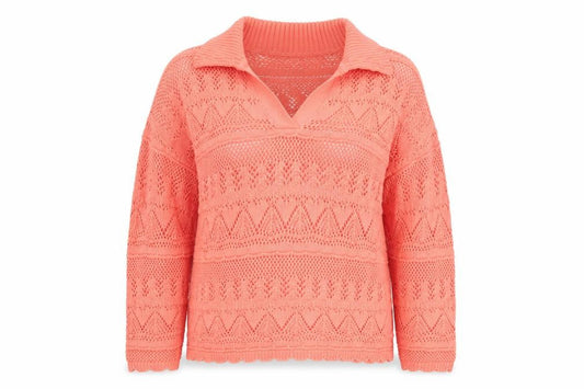 Womens UK Size L Lands' End Pink Pullover Jumper