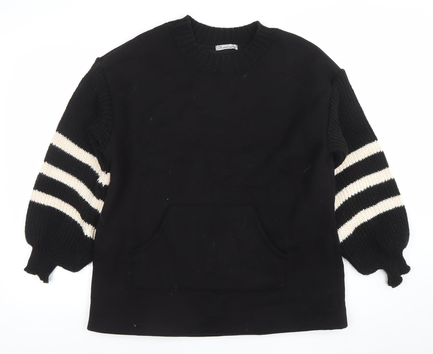 Womens UK Size L Sweetissima Black Pullover Sweatshirt