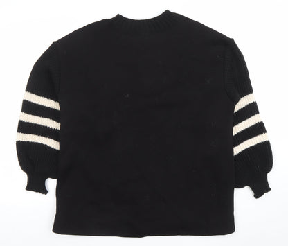 Womens UK Size L Sweetissima Black Pullover Sweatshirt