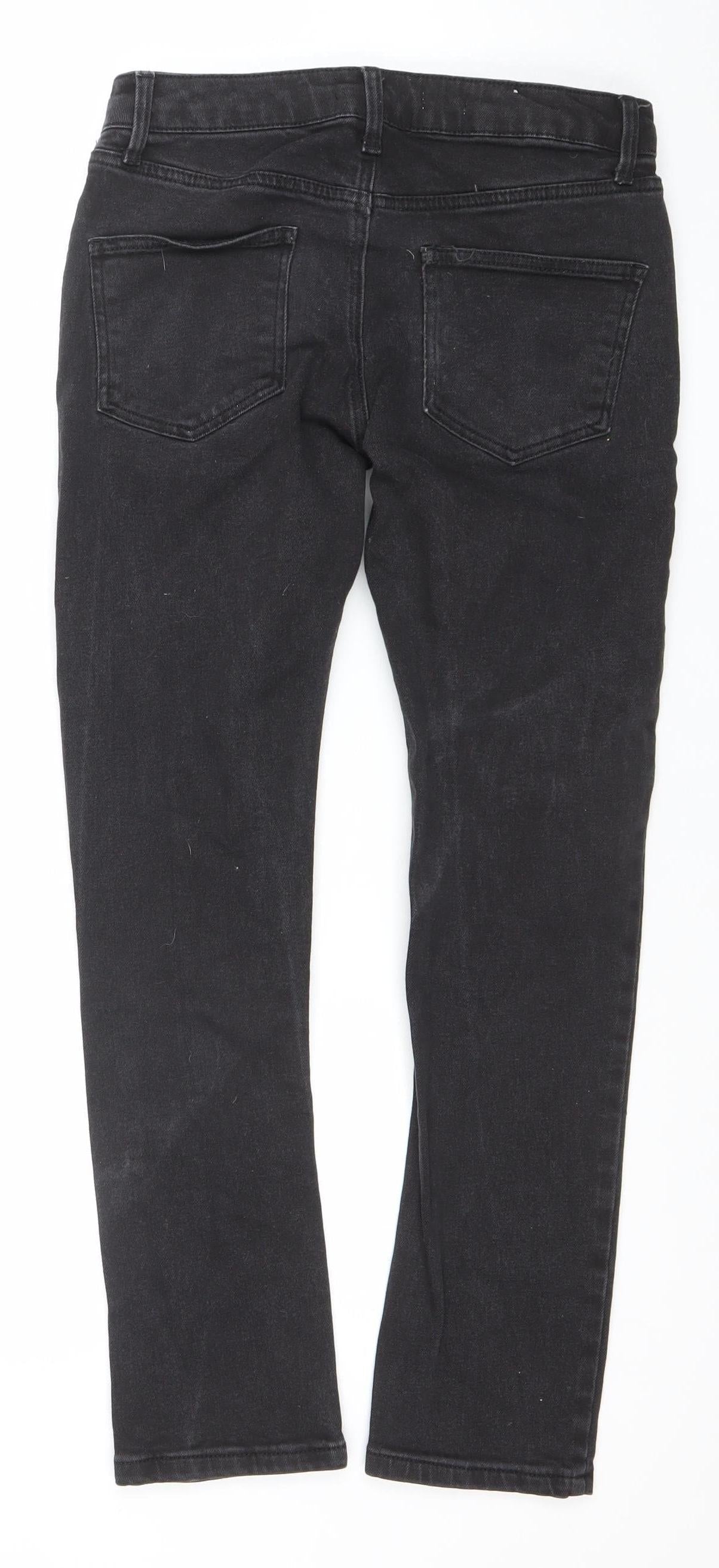 Mens UK Size 28S Topman Slim Fit Skinny Black Jeans