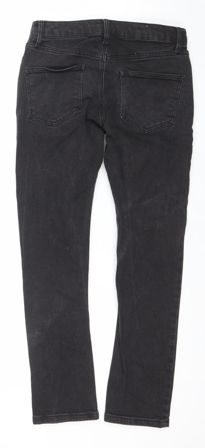 Mens UK Size 28S Topman Slim Fit Skinny Black Jeans