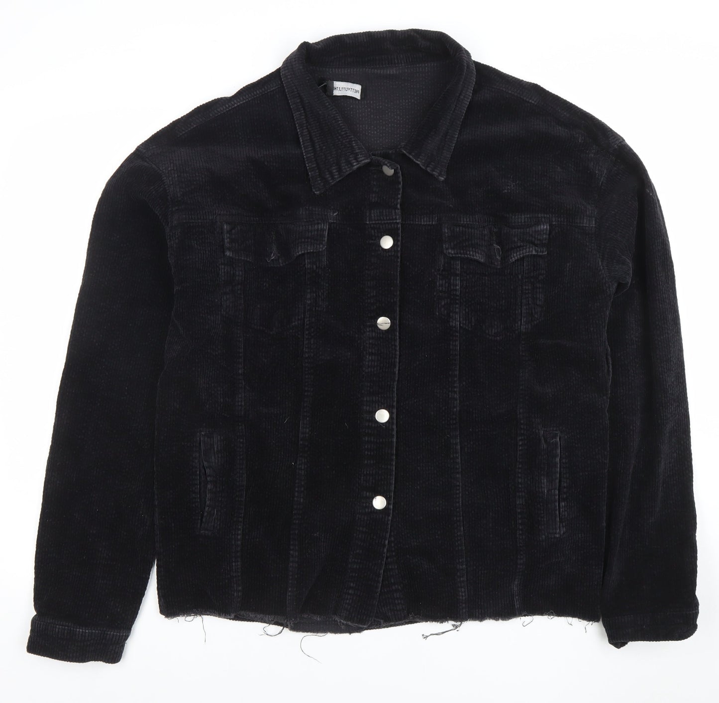 Womens UK Size 12 PRETTYLITTLETHING Black Basic Jacket