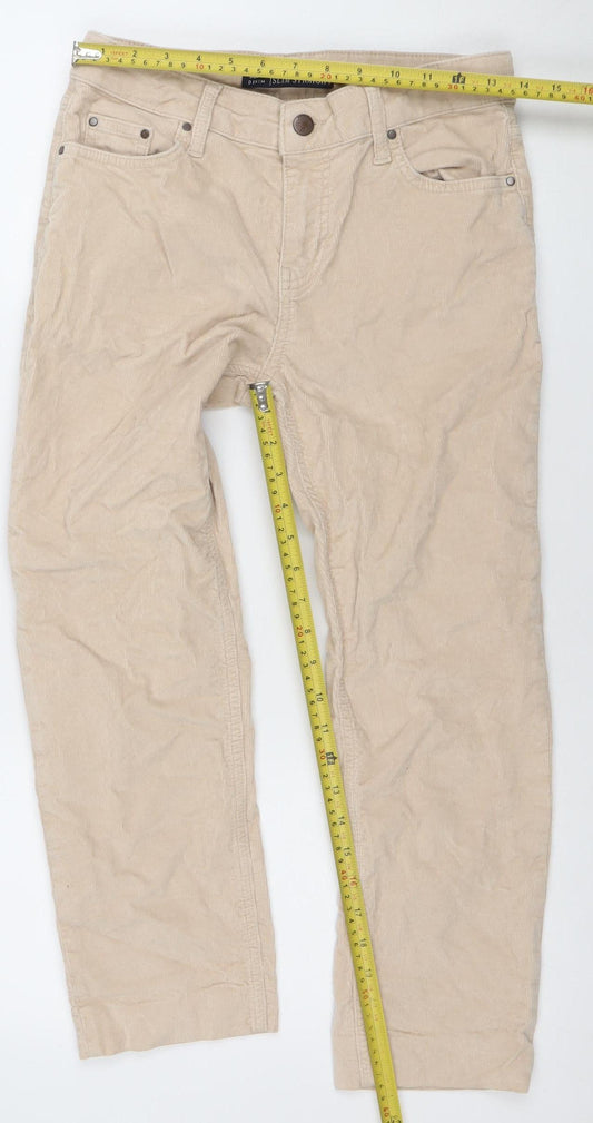 Womens UK Size 8 Boden Slim Fit Chino Beige Trousers