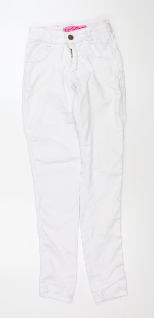 Womens UK Size 6 Extra Vip Slim Fit Skinny White Jeans
