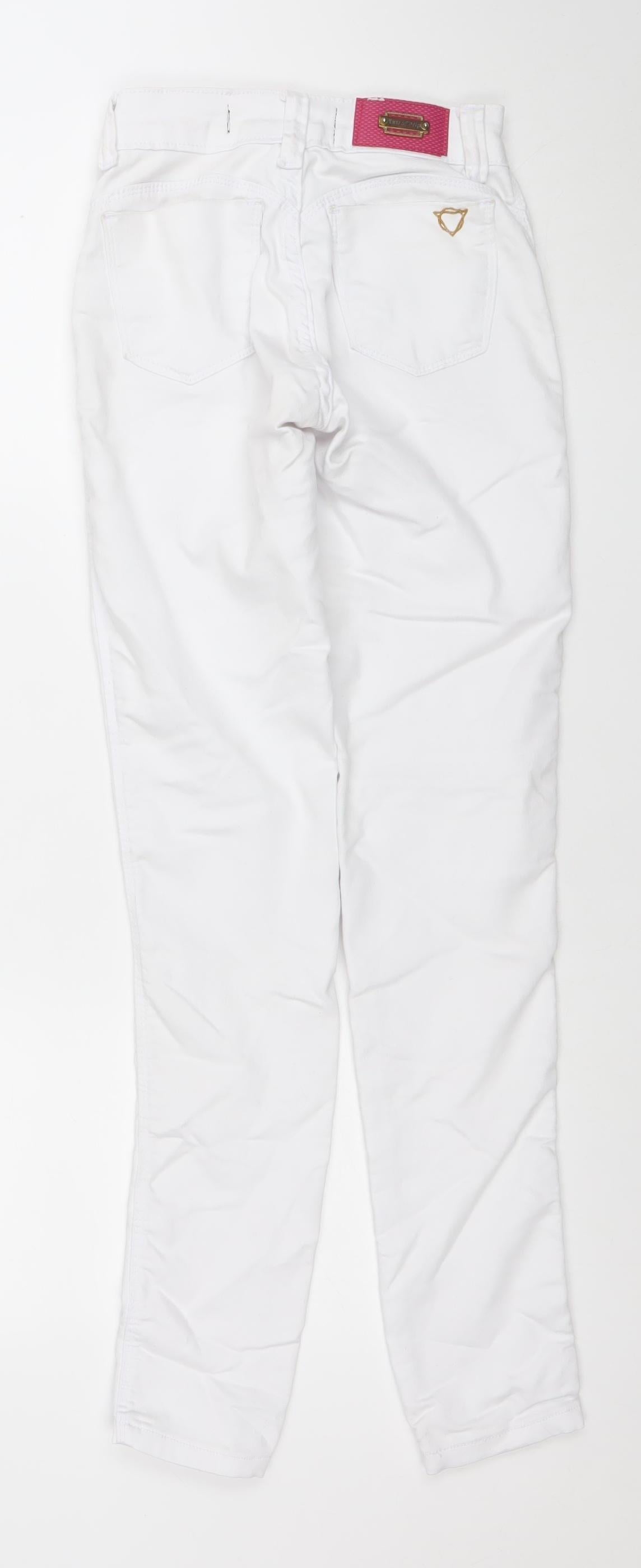Womens UK Size 6 Extra Vip Slim Fit Skinny White Jeans