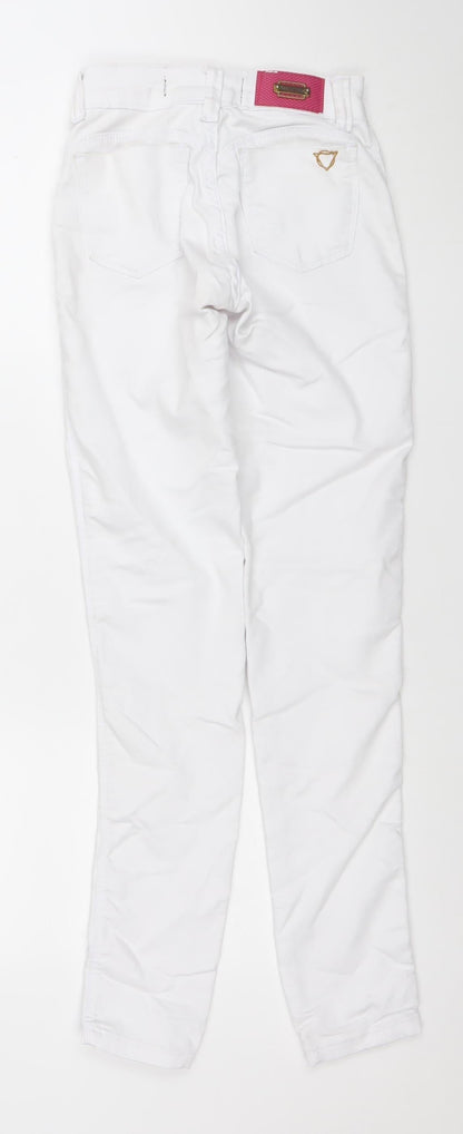 Womens UK Size 6 Extra Vip Slim Fit Skinny White Jeans