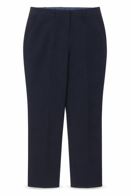 Womens UK Size 12 Dunnes Regular Fit Business Workwear Casual Blue Trousers