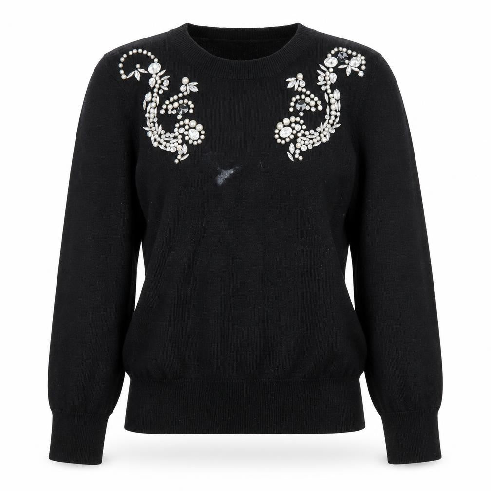 Womens UK Size 12 Savida Black Pullover Jumper