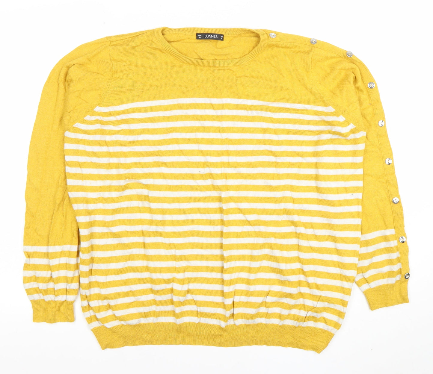 Womens UK Size XL Dunnes Yellow Pullover Jumper