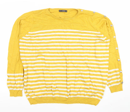 Womens UK Size XL Dunnes Yellow Pullover Jumper