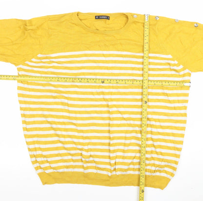 Womens UK Size XL Dunnes Yellow Pullover Jumper