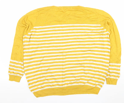 Womens UK Size XL Dunnes Yellow Pullover Jumper