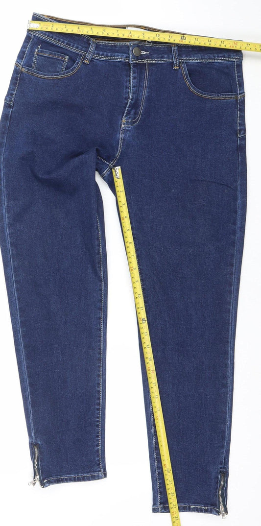 Womens UK Size 16 J’AIME LA VIE Slim Fit Skinny Blue Jeans