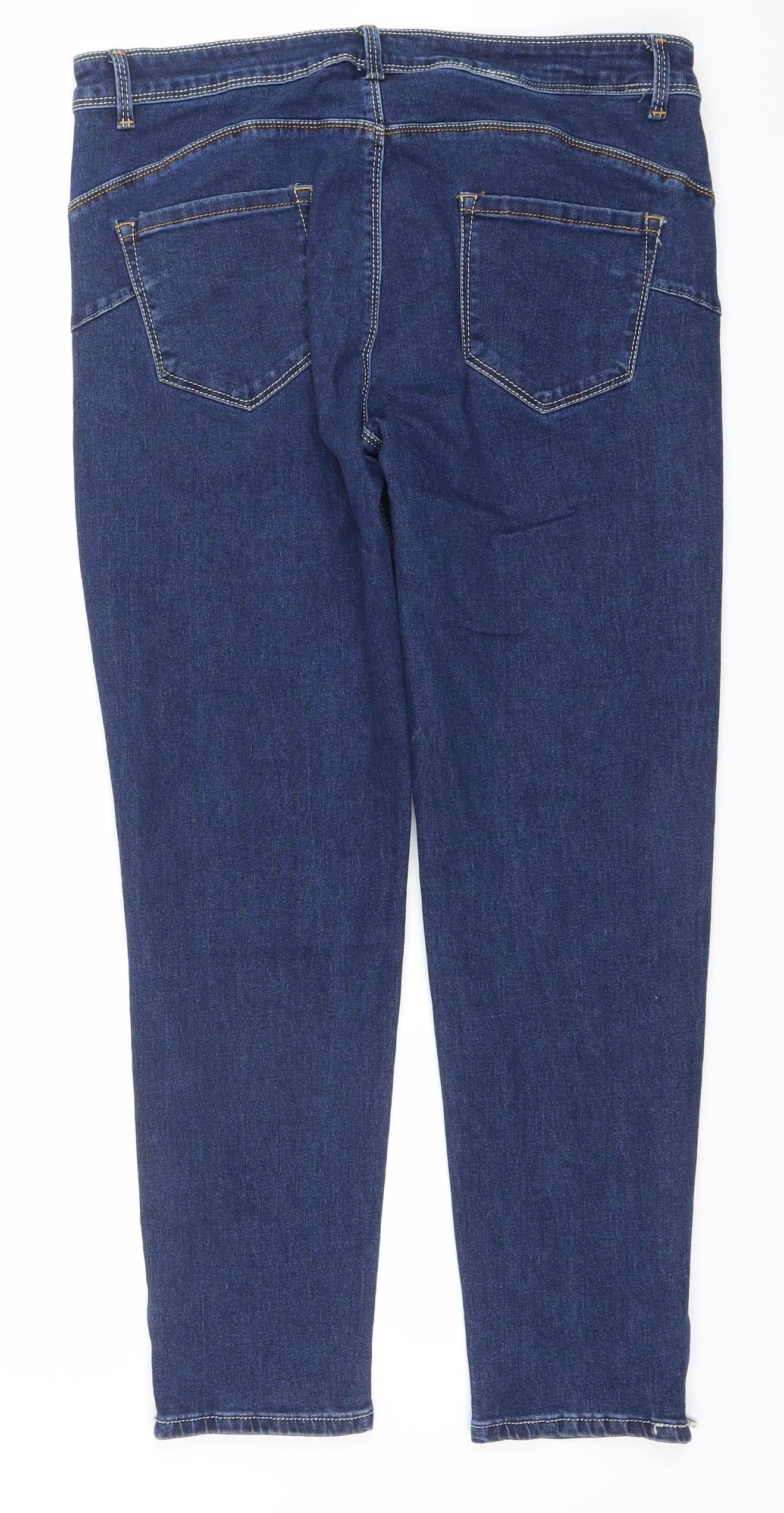 Womens UK Size 16 J’AIME LA VIE Slim Fit Skinny Blue Jeans