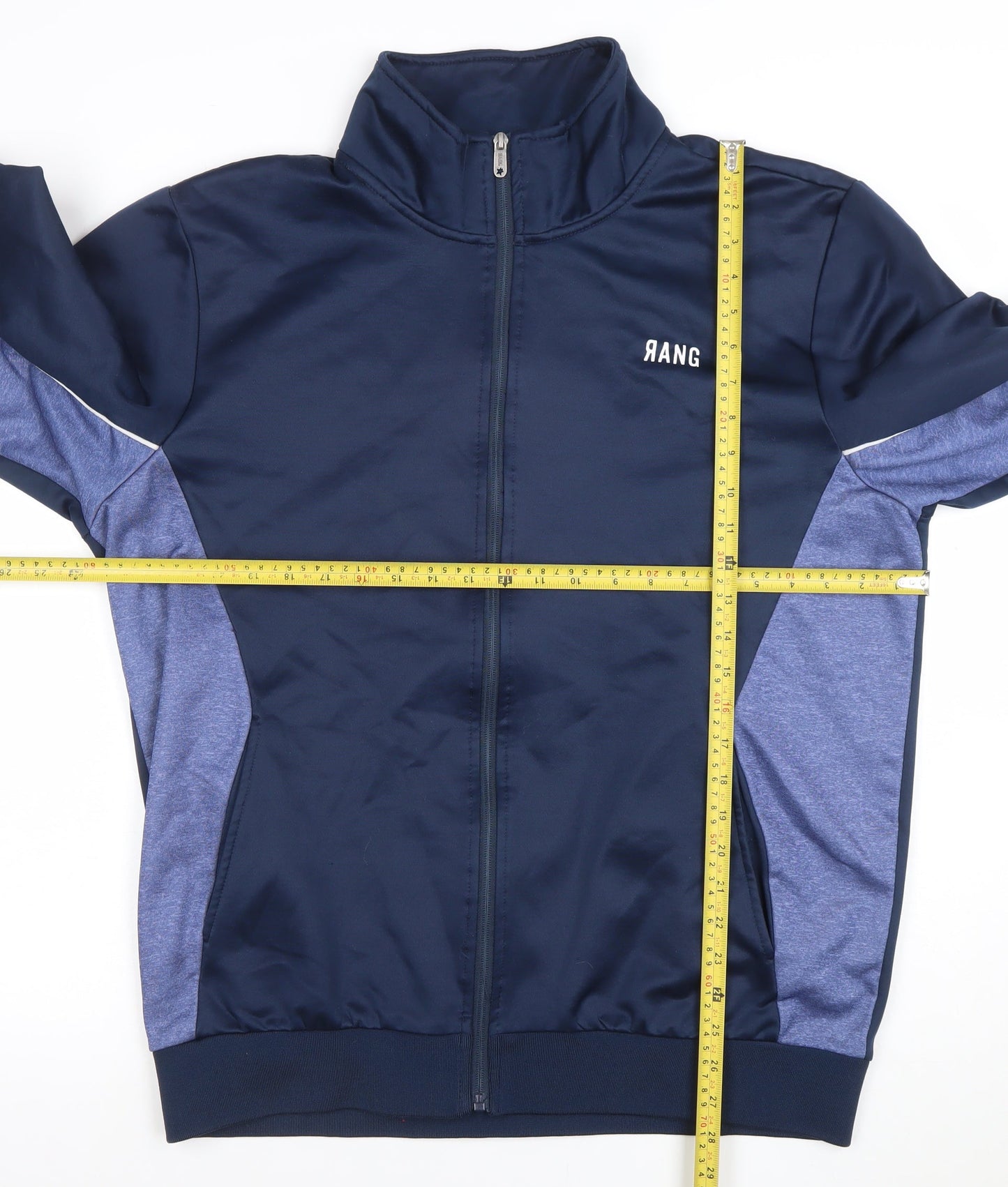 Mens UK Size 2XL RANG Blue Full Zip Sweatshirt