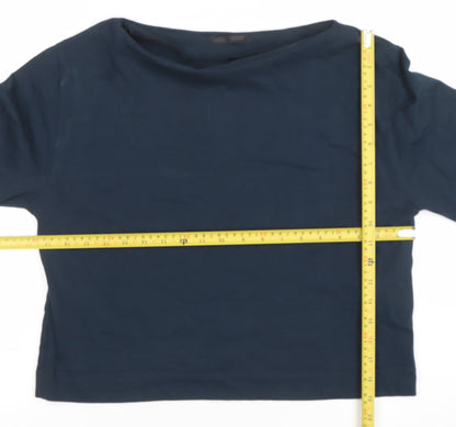 Womens UK Size 12 Zara Blue Basic Blouse