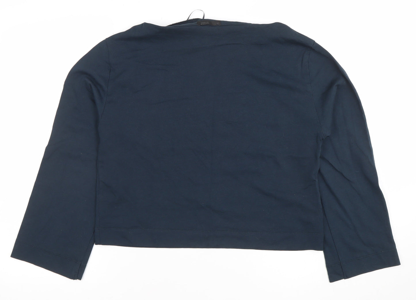 Womens UK Size 12 Zara Blue Basic Blouse