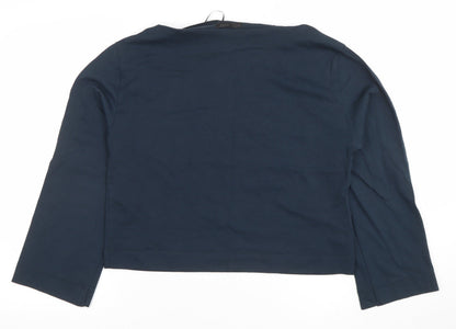 Womens UK Size 12 Zara Blue Basic Blouse