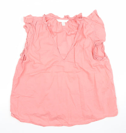 Womens UK Size 2XS H&M Pink Camisole Blouse