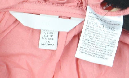 Womens UK Size 2XS H&M Pink Camisole Blouse