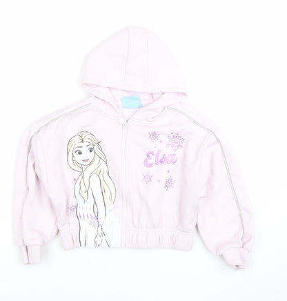 Girls UK Size 5-6 Years Primark Pink Full Zip Hoodie
