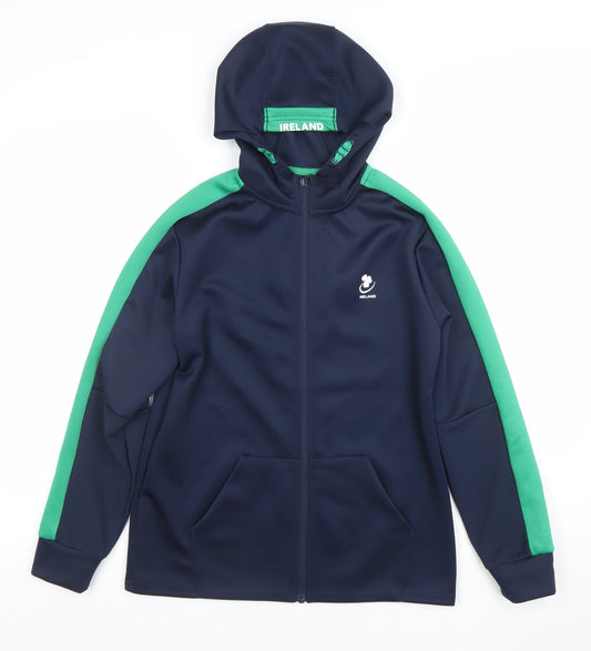 Boys UK Size 10-11 Years Dunnes Stores Blue Full Zip Hoodie