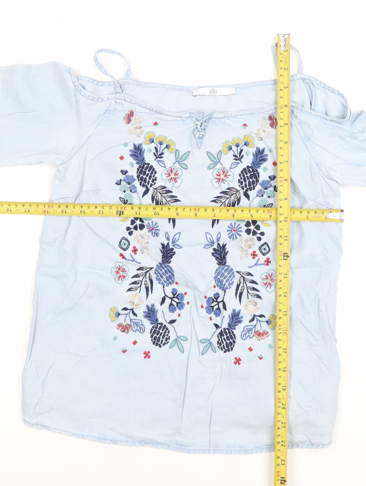 Girls UK Size 11-12 Years Marks and Spencer Blue Camisole Blouse
