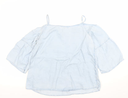 Girls UK Size 11-12 Years Marks and Spencer Blue Camisole Blouse