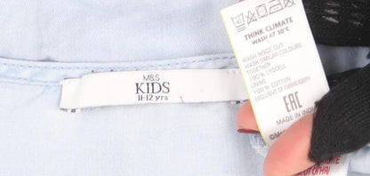 Girls UK Size 11-12 Years Marks and Spencer Blue Camisole Blouse