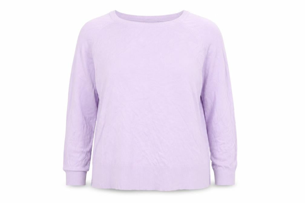 Womens UK Size L Zara Purple Pullover Jumper
