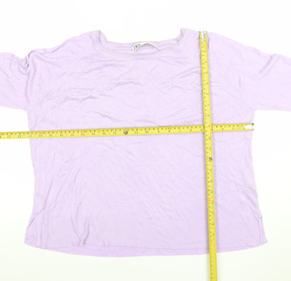 Womens UK Size L Zara Purple Pullover Jumper