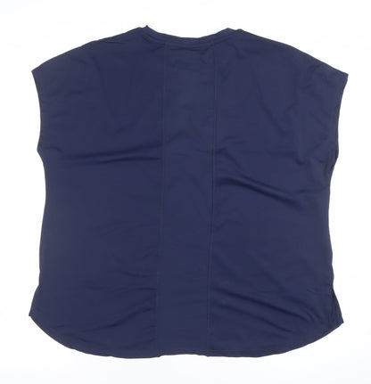 Womens UK Size L Dunnes Stores Blue Gym & TrainingRunning & JoggingYoga T-Shirt