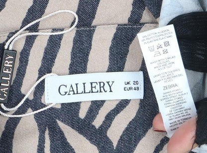 Womens UK Size 20 Gallery Beige Basic Jacket