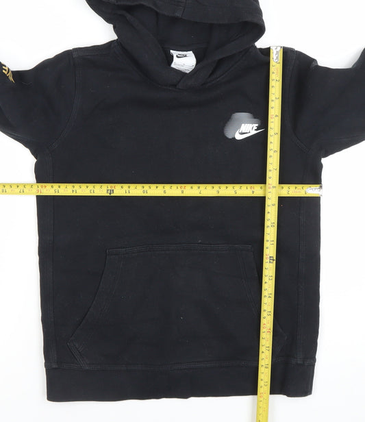 Boys UK Size 10-11 Years Nike Black Pullover Hoodie