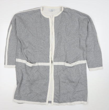 Womens UK Size 14 Jasper Conran Grey Cardigan Jumper