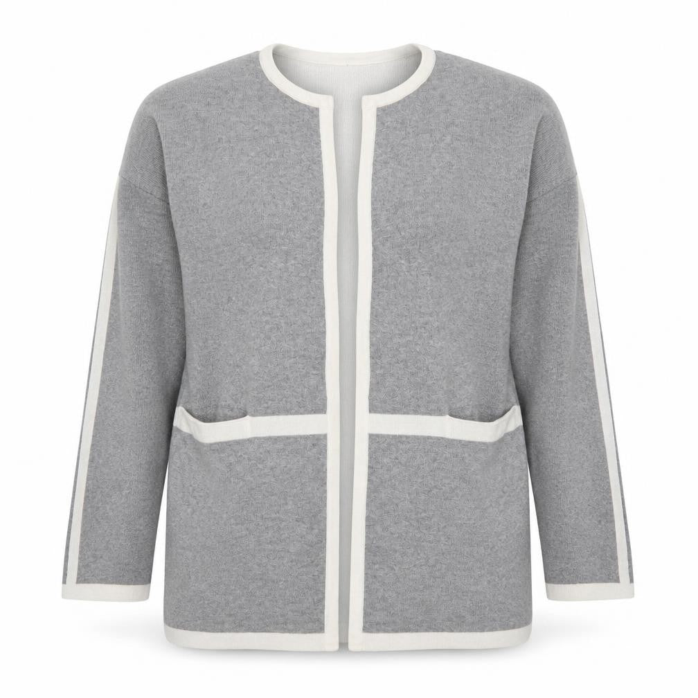 Womens UK Size 14 Jasper Conran Grey Cardigan Jumper