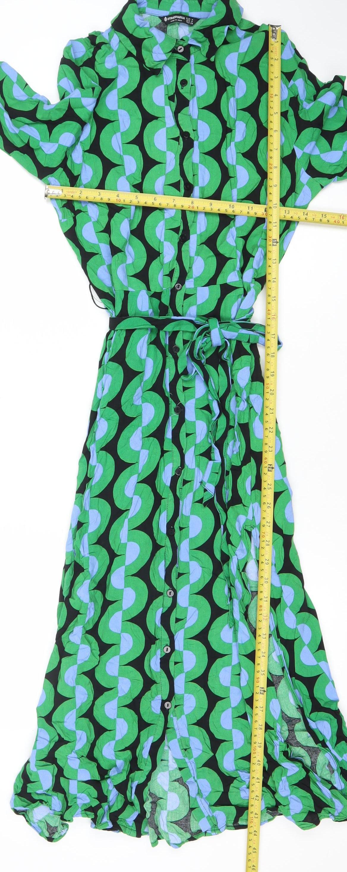 Womens UK Size XS Stradivarius Shirt Dress