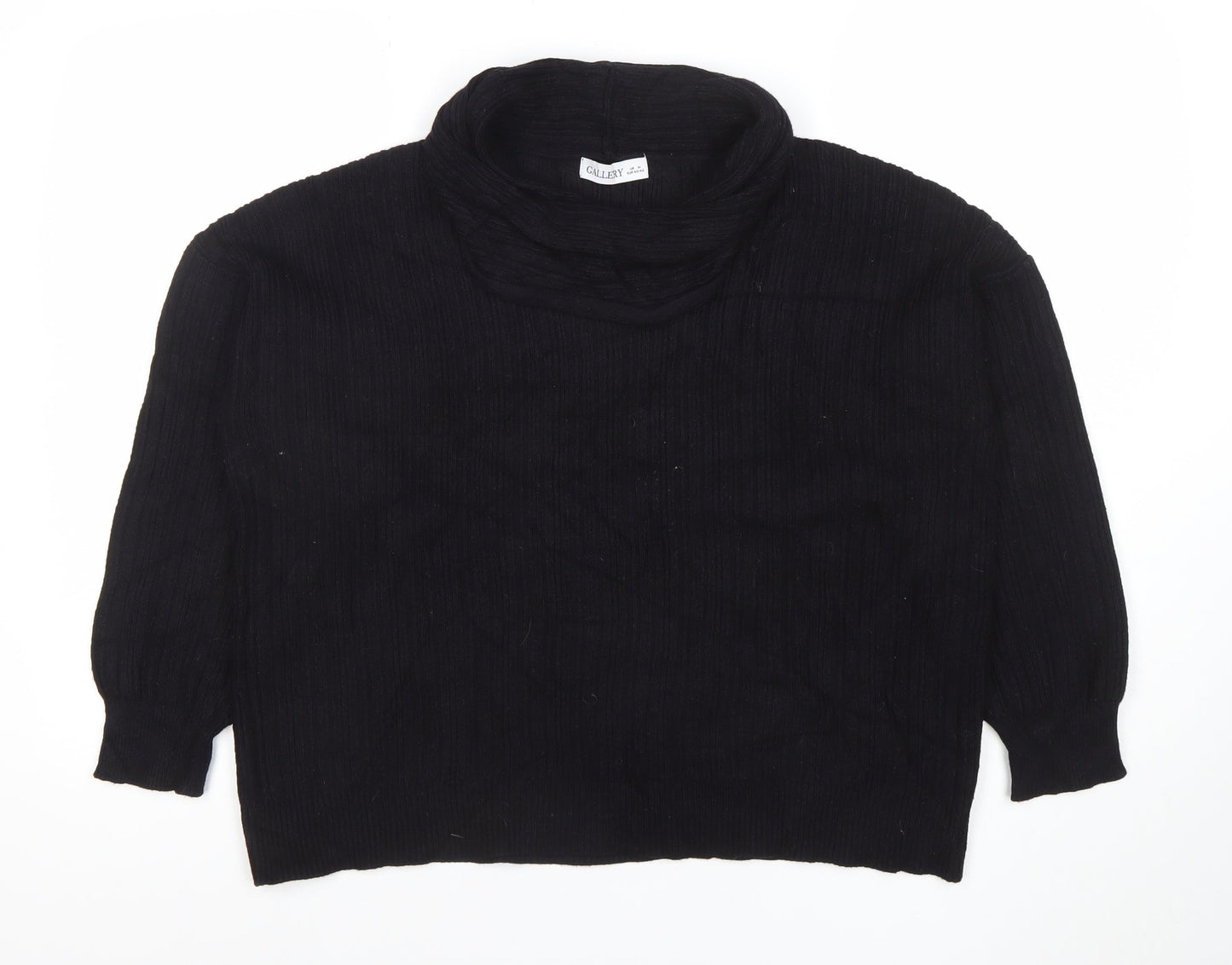 Womens UK Size M Gallery Black Pullover Jumper